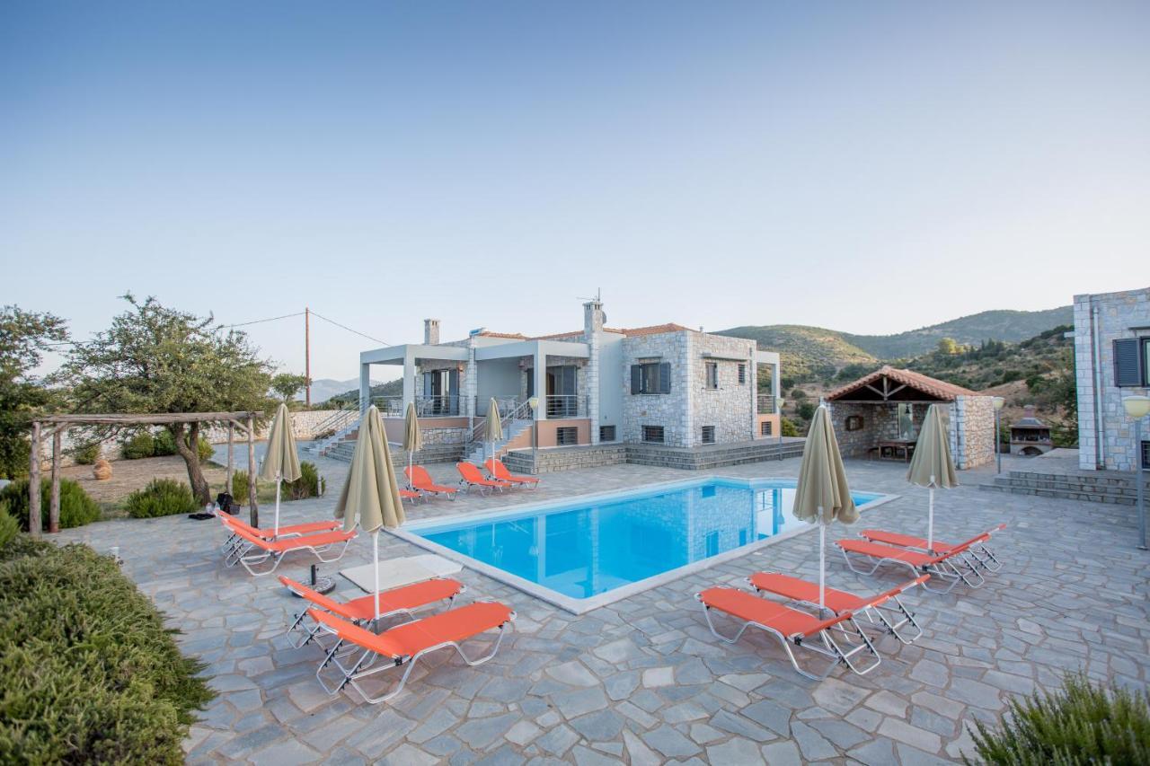 Raise Luxury Villas With A Great Sea View Of Astros Оріні Мелігоу Екстер'єр фото