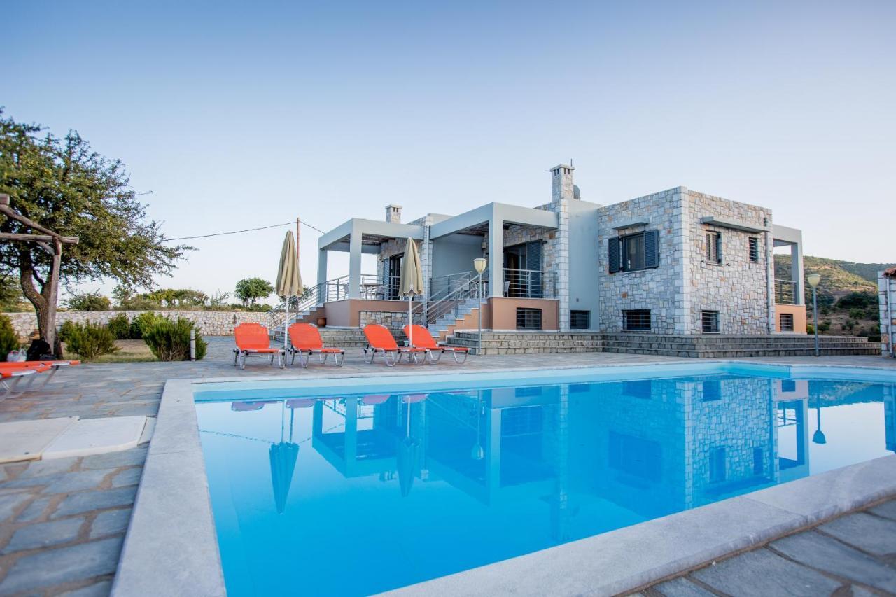 Raise Luxury Villas With A Great Sea View Of Astros Оріні Мелігоу Екстер'єр фото