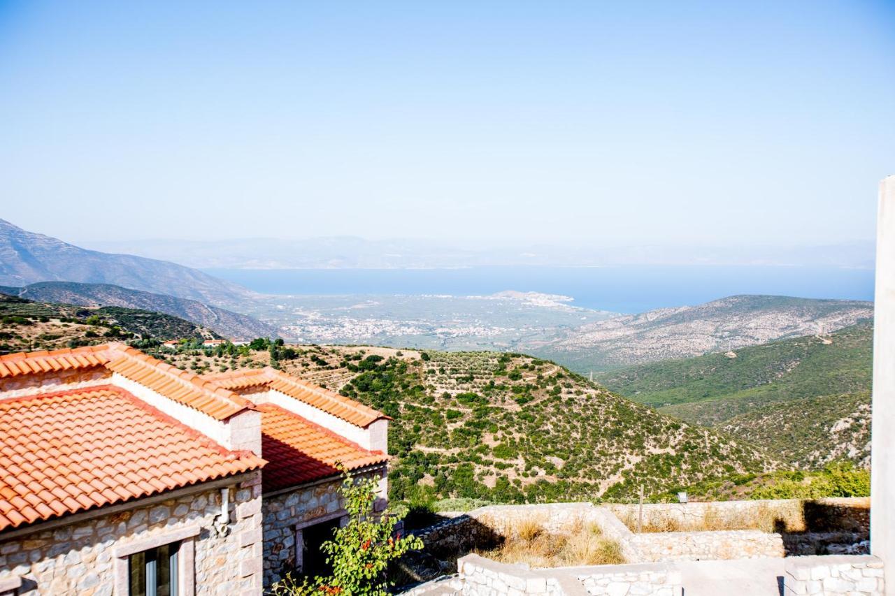 Raise Luxury Villas With A Great Sea View Of Astros Оріні Мелігоу Екстер'єр фото