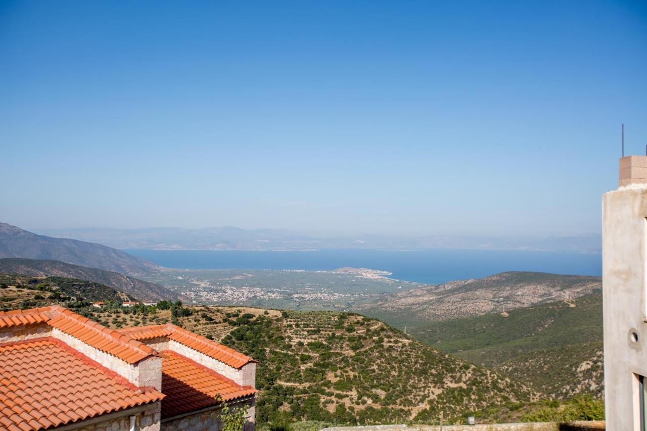 Raise Luxury Villas With A Great Sea View Of Astros Оріні Мелігоу Екстер'єр фото